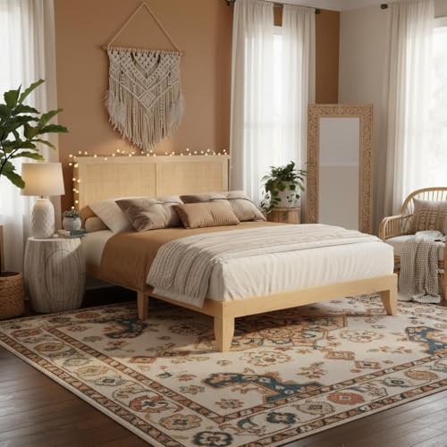 coucheta King Size Rattan Bed Frame